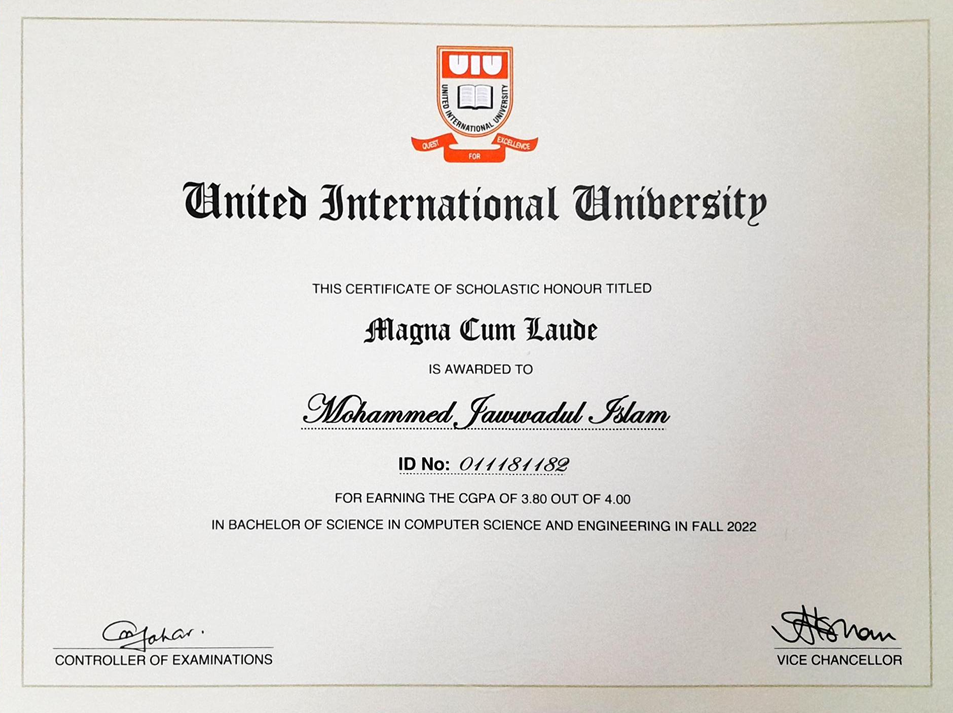 Academic Achievement Award