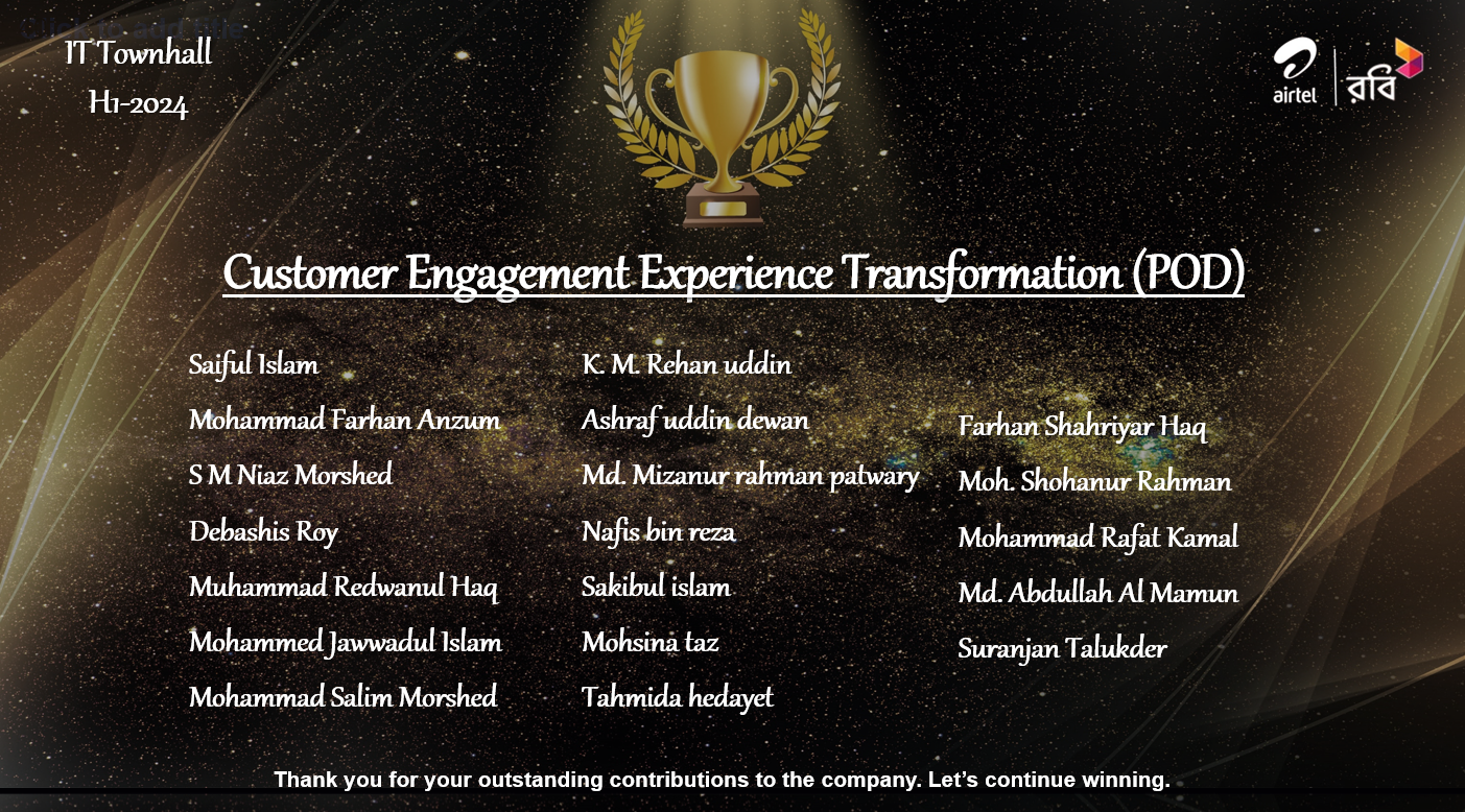 Professional Achievement Award